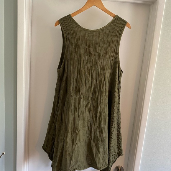 Dresses Double Gauze Tank Dress With Pockets Poshmark